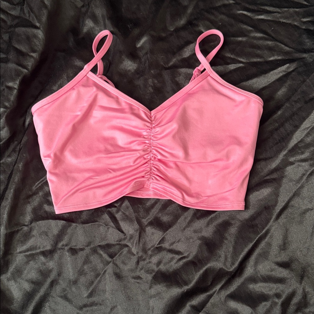 PINK Victoria's Secret Active Pink Spaghetti Strap Top